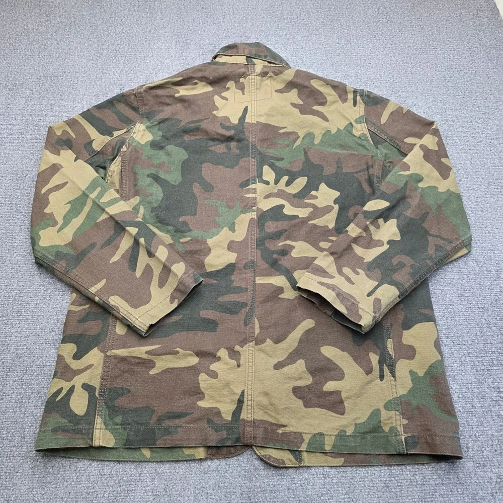 Levi's Camo Chore Coat Mens XL Green Camouflage Canvas Work Utility Field Jacket - Picture 8 of 9